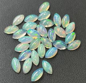 พลอยโอปอลจากเอธิโอเปียน3x6มม. หลังแบนคุณภาพเยี่ยมพลอยโอปอลทรงหลวม - Product Image 5