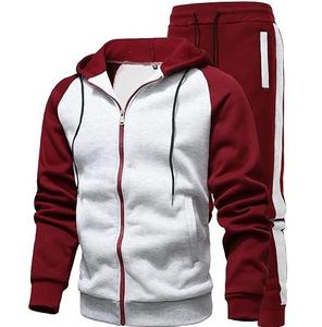 Conjunto Deportivo de Alta Calidad, Corte Ajustado, Lavado Ácido, con Cremallera, para Entrenamiento y Jogging, Sudadera con Capucha, Conjuntos Deportivos Personalizados, 100% Algodón Felpa, Conjunto de 2 Piezas - Product Image 2