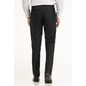 Pantalon de costume homme coupe droite en tissu peigné anthracite FP-NFL25-004 - Product Image 3