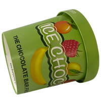 Bol de service pour crème glacée et fruits DPAP300 OZ, avec couvercle en papier kraft anti-ondulation, emballage alimentaire congelé 100% recyclable
