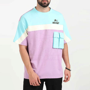 T-shirt surdimensionné personnalisé le plus vendu, 100 % coton, toucher doux, tricoté, couleur unie, haute qualité, respirant, prix bas, vente en gros - Product Image 1