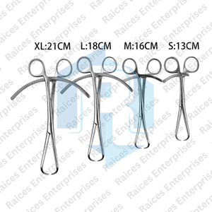 Pince à réduction osseuse Instruments chirurgicaux incurvés orthopédiques avec cliquet long et mâchoire pointue Instruments de qualité A + - Product Image 1