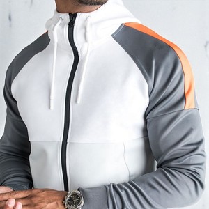2025 nuevo chándal personalizado de alta calidad a rayas en blanco para hombre, ropa deportiva informal para hombre, chándal para gimnasio - Product Image 3