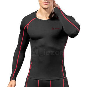 Gimnasio Fitness Wear Hombres Camisas de compresión Ropa de entrenamiento Sublimación Hombres Camisas de compresión - Product Image 2