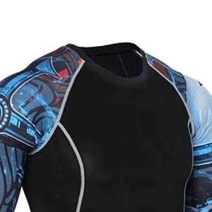 High Quality OEM Design <b>Compression</b> MMA Rash Guard Set Leggings Custom Sublimated Printed Men's Rashguard Uniform - Product Image 6