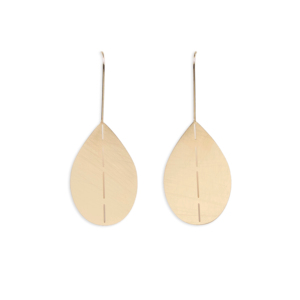 CUCOCUCA YXQ E163 Orecchini pendenti in acciaio inossidabile a forma di foglia, placcati in oro, comodi ed eleganti, adatti per l'uso quotidiano, spedizione UE in 48 ore - Product Image 1