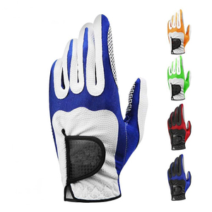 Guantes de Golf Transpirables Antideslizantes con Agarre Deportivo, Tejido de Malla y Palma de Cuero para Entrenamiento de Swing - Product Image 1