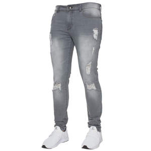 Jeans de Mezclilla de Pierna Recta para Hombre, de Alta Calidad, Corte Regular, Lavado Casual, Colores Sólidos para Invierno y Primavera, Tallas Disponibles al por Mayor - Product Image 5