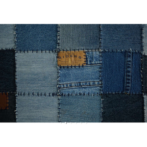New Arrival Denim Patch Carpet Cotton Living Room Home Hotel Carpets from India Area <b>Rugs</b> & Sets - Product Image 3