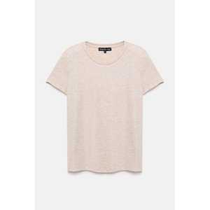 Haut basique à col rond de style décontracté avec tissu scintillant - Product Image 5