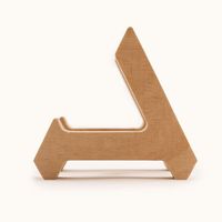 Décorations de table de bureau en bois massif étuis de téléphone support accessoires intelligents bon prix artisanat en bois pour enseignes murales