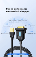 Câble de convertisseur série USB vers DB9 RS232 de haute qualité câble de données adaptateur mâle à mâle