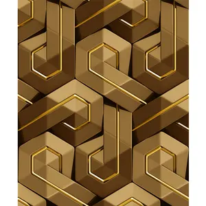 Qualità affidabile carta da parati in vinile larghezza 53cm Pvc commerciale rivestimento murale motivo geometrico moderno decorazione per la casa wallpap