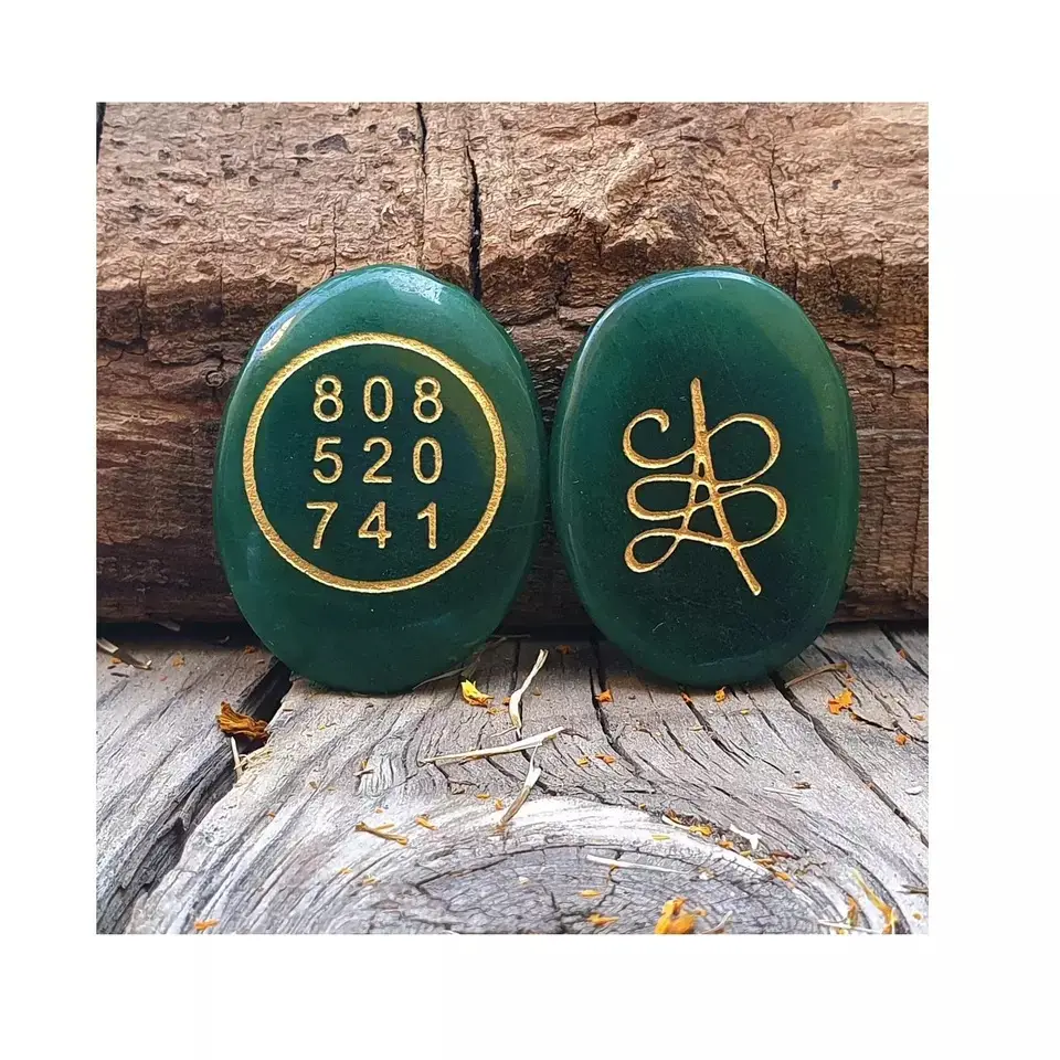 Verde jade dinheiro interruptor palavra e zibu símbolo tanto moedas de esculpir lado para venda cabochão verde natural