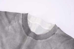 เสื้อยืดโอเวอร์ไซส์ผ้าคอตตอน 100% คุณภาพสูง สไตล์วินเทจ ล้างสีแบบแอซิดวอช สำหรับผู้ชายและผู้หญิง  รับสกรีนลายตามสั่ง - Product Image 3