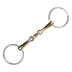 Loose Ring Snaffle Bit For Horses Double Joint Stainless Steel Snaffle High Quality Wholesale Horse Tack Loose Ring English Bits