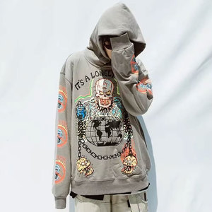 Nouvel arrivage de sweats à capuche bouffants de qualité supérieure, décontractés et confortables pour l'hiver en polyester/coton - Product Image 3