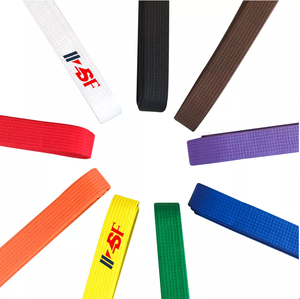 Vente en gros de ceinture d'uniforme de karaté personnalisé de haute qualité vêtements de fitness pour hommes avec logo d'équipe conception de logo d'arts martiaux - Product Image 2