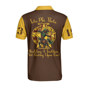 Camiseta Polo para Hombre Iota Phi Theta 1963, Algodón Premium, Bordado de Fraternidad Griega, Estilo Universitario - Product Image 2