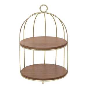 Portable <b>Wood</b> And Metal <b>Cupcake</b> Dessert Display Riser With Lightweight Design For Easy Transport And Quick Event Setup - Product Image 1