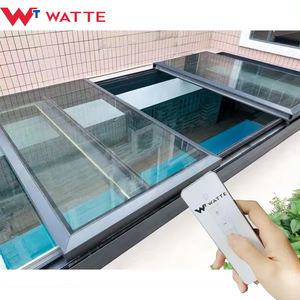 Ventana de techo telescópica automática eléctrica Techo corredizo motorizado Panel de vidrio templado laminado deslizante Techo Atrio Tragaluz - Product Image 3