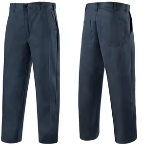 Ropa de trabajo ignífuga de algodón FR azul Pantalones ignífugos Pantalones de soldadura de tela de algodón FR lavables - Product Image 1