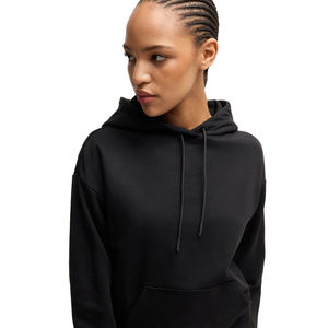 Survêtements à manches longues respirants en coton épais pour femmes ensemble de jogging coupe régulière imprimé de logo personnalisé pour la saison de printemps - Product Image 2