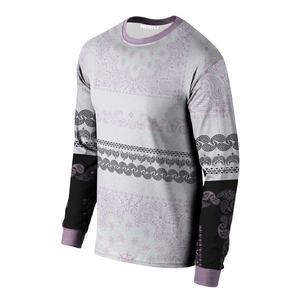 OEM/ODM 100% Cotton <b>Men's</b> Long Sleeve Crew Neck T-<b>Shirt</b> Casual Wear with Custom Logo Factory Wholesale - Product Image 2