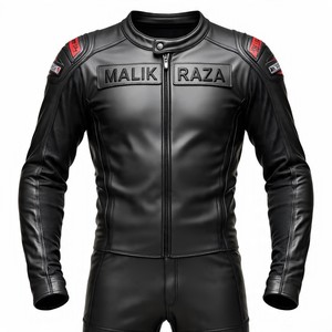 Traje de dos piezas de cuero de motocicleta premium-Acabado de lujo, hecho en Pakistán por Malik Raza, personalización completa - Product Image 1