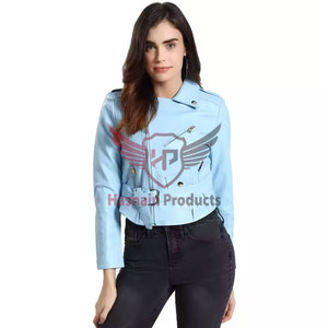 Chaquetas de cuero de moda de mujer de piel de vaca de la mejor calidad al por mayor DISEÑO DE OEM prémium-moda original de tamaño personalizado - Product Image 1