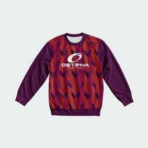 Sudadera de Cuello Redondo para Hombre, Estilo Francés, Tejido Grueso, Corte Regular, Personalizada con Servicio OEM al por Mayor, Invierno 2026, Estampada, 100% Algodón - Product Image 2