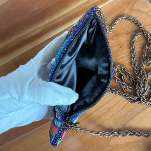 Handmade Beaded Fish Design Customizable Embroidery Colorful Beadwork Shoulder Bag Unique Ethnic Women Fashion Travel <b>Accessory</b> - Product Image 3