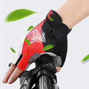Gants de sport demi-doigts pour hommes en similicuir, gants de musculation imperméables et respirants pour la musculation - Product Image 4