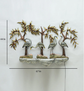 Ak laiton attrayant métal multicolore décoration de la maison Arts muraux. - Product Image 4