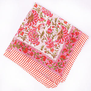 Bandana en coton imprimé à la main à motifs floraux, foulard promotionnel, tissu doux, lavable, écologique, respirant, couvre-chef carré - Product Image 6