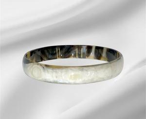 Bijoux en corne de buffle naturelle bracelet manchette en corne bijoux de mode de créateur de style vintage purement artisanal - Product Image 5