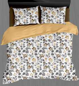 Juego de Sábanas Elegante de Microfibra de 400 Hilos, Estampado Sólido, 4 Piezas, Blanco Nieve, Sábanas Ajustables y Planas, 2 Fundas de Almohada Lavables, para Hospital y Hotel - Product Image 1