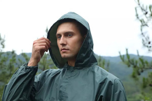 Chaquetas de lluvia personalizadas OEM, chaqueta de senderismo impermeable con capucha, abrigo informal para exteriores, ropa para hombre, chaquetas cortavientos de otoño para hombre - Product Image 5