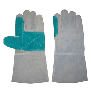 Bonne qualité 100% Polyester synthétique Anti-vibration cuir gants de soudage pistolet paume Anti-coupure étanche gants en cuir hommes - Product Image 5