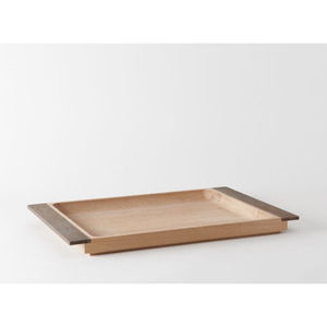 Plateau en bois massif naturel avec poignée en métal Plateau en bois au design moderne de meilleure qualité Plateau rectangulaire pour le petit déjeuner - Product Image 6
