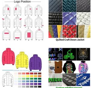 Chaqueta de invierno de diseñador para hombre con logotipo Chaqueta acolchada con capucha y cremallera a prueba de viento a la moda - Product Image 6