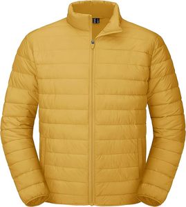 Chaqueta informal de invierno para hombre con tejido de piel de oveja acolchado transpirable con cierre de cremallera logotipo frontal-teñido liso - Product Image 5