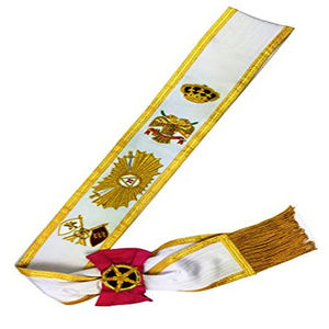 Ceintures maçonniques de haute qualité faites à la main avec broderie à la main Ceintures écologiques durables à vendre à bas prix - Product Image 3