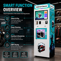 Machine de nettoyage de qualité industrielle pour sacs, casques de moto, machine de nettoyage et de séchage de casques