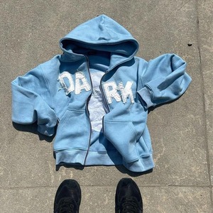 American Letter Printed Jacket High Streetwear Fashion Oversized Hoodie Women <b>Men</b> Punk Casual Harajuku Pullover Sweatshirt Top - Product Image 1