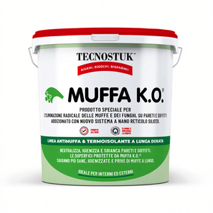 TECNOSTUK Muffa K.O. Imprimación Especial Antimoho y Termoaislante de 1L para Paredes, Sanitizante, Neutralizante, Blanqueador, Revestimiento Epóxico para Pisos - Product Image 2