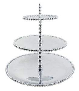 แท่นวางเค้ก3ชั้นแบบทันสมัยโลหะอะลูมิเนียมพร้อมแผ่นชุบนิกเกิลไม่เหมือนใครสำหรับตกแต่งเค้กวันเกิดและเค้ก - Product Image 4