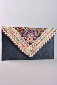 กระเป๋าคลัทช์สำหรับตอนเย็นประดับมุกลายปักสไตล์โบฮีเมียน - Product Image 5