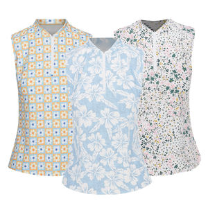 เสื้อสเวตเตอร์มีซิปสำหรับผู้หญิงเสื้อสเวตเตอร์มีปกตั้งพิมพ์ลายแบบสวมหัวมีโลโก้ด้านหน้า - Product Image 3