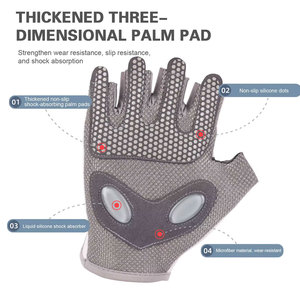 Gants de musculation en cuir de couleur personnalisée à demi-doigts, vente chaude, hommes, 2026, gants de musculation - Product Image 3